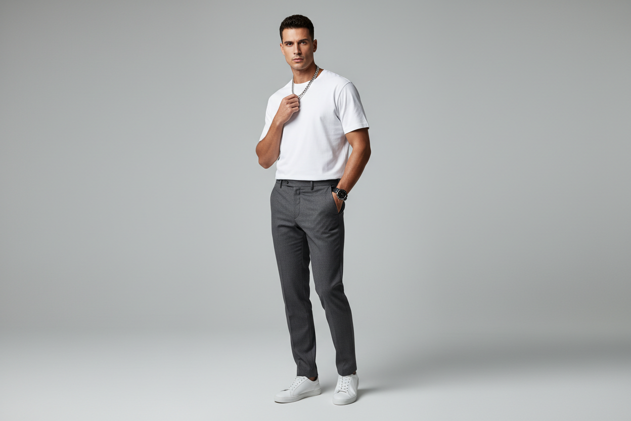 Fashion hero image of man in t-shirt